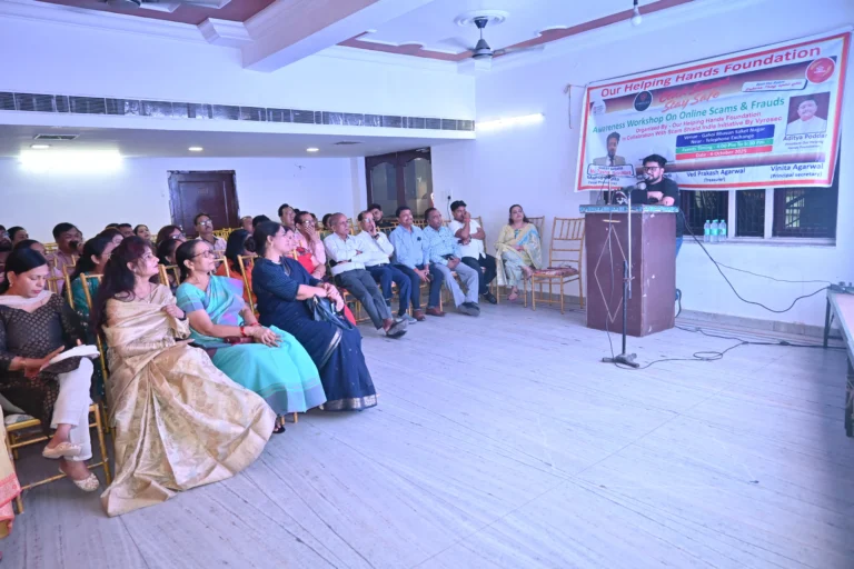 A group of people listening to workshop.